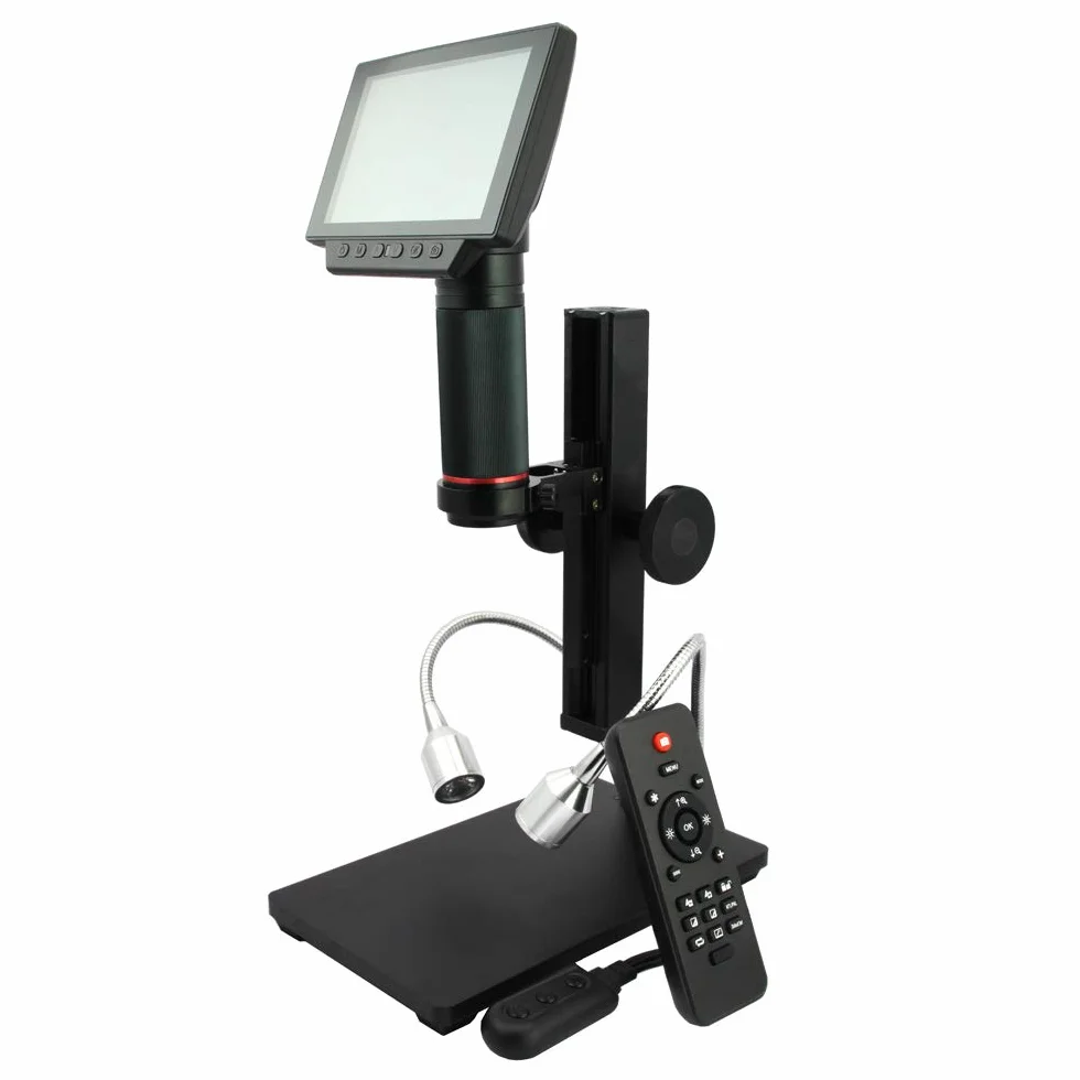 Andonstar - Cyfrowy mikroskop z 5-calowym wyświetlaczem 1080P i mikrofonem HDMI do narzędzia do naprawy płytek drukowanych ADSM302