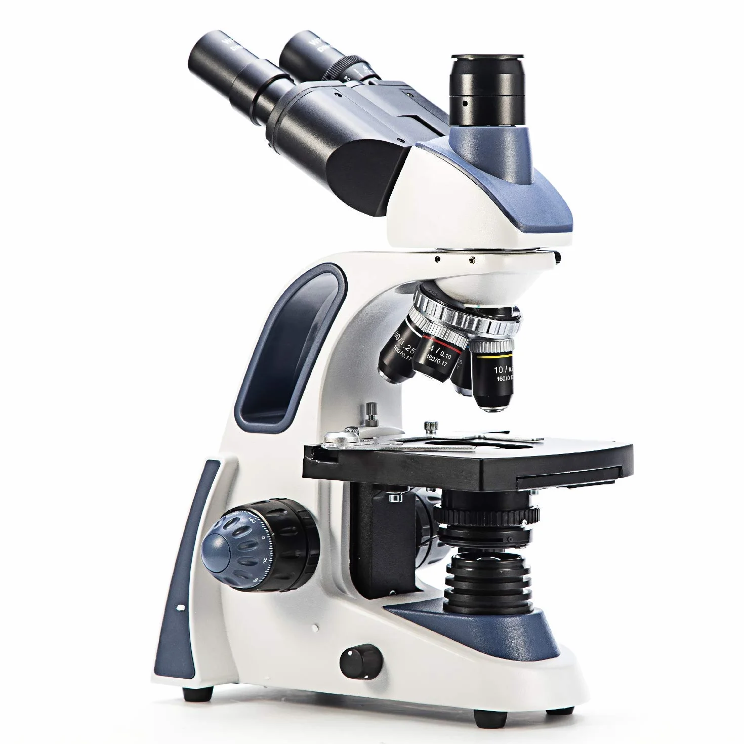 SWIFT SW380T Mikroskop 40X-2500X, Głowica Siedentopf, Trójokularowy Mikroskop Laboratoryjny z Okularami WF 10X/25X, Mechaniczny Statyw, Bardzo Precyzyjne Ogniskowanie, Kompatybilny z Kamerą
