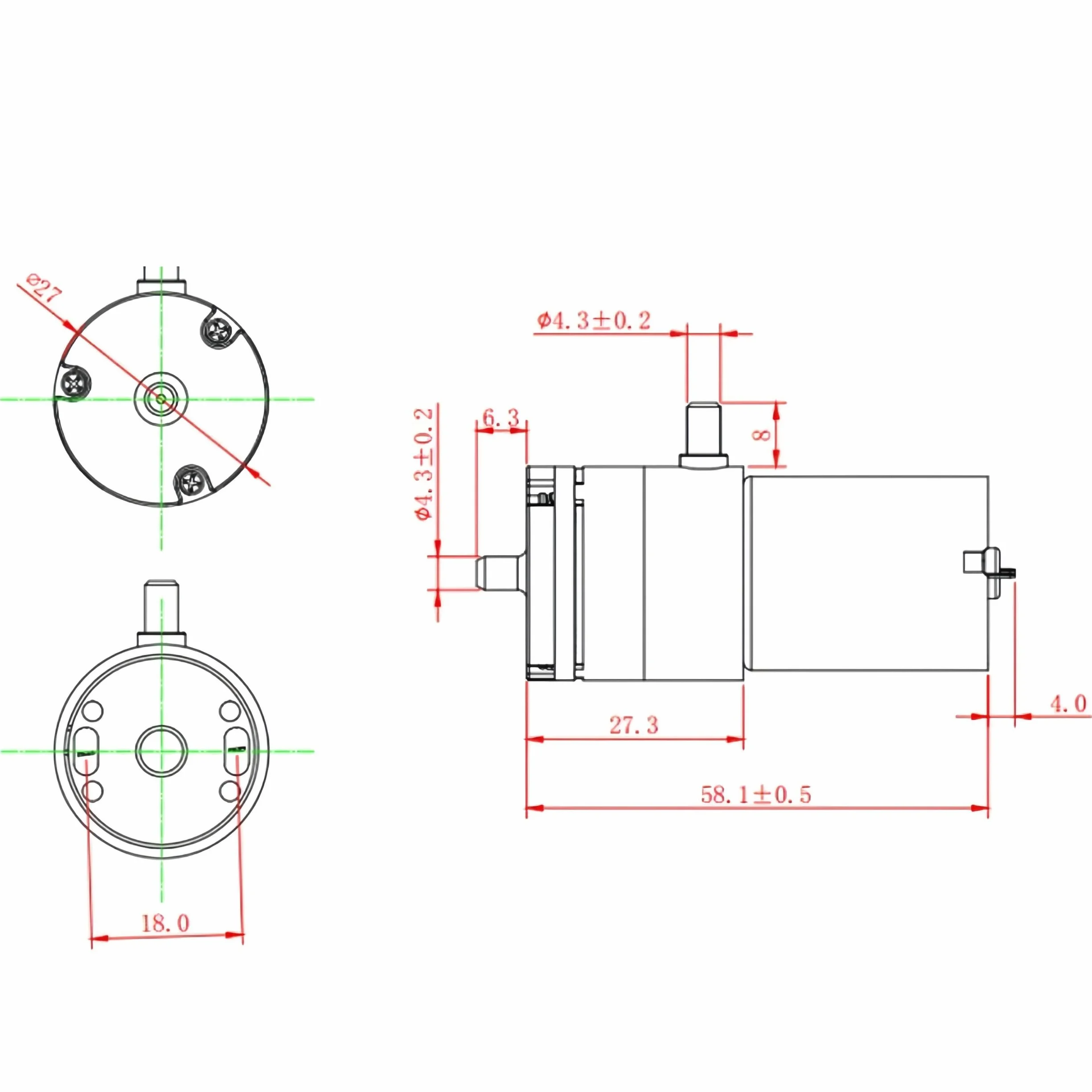 DEWIN Mikropompa Próżniowa, Mini Silnik do Pompki Powietrza DC 12 V, Elektryczne Wspomaganie