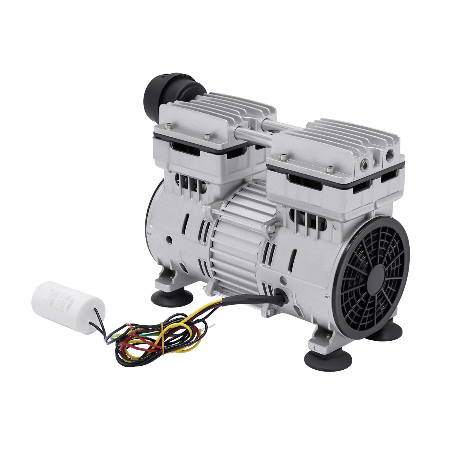 Bezoleista pompa próżniowa 500 W, pompa próżniowa do laboratorium przemysłowego 1440 obr./min, ochrona przed przegrzaniem, cicha, bezolejowa pompa podciśnieniowa próżniowa, pompa ciśnieniowa