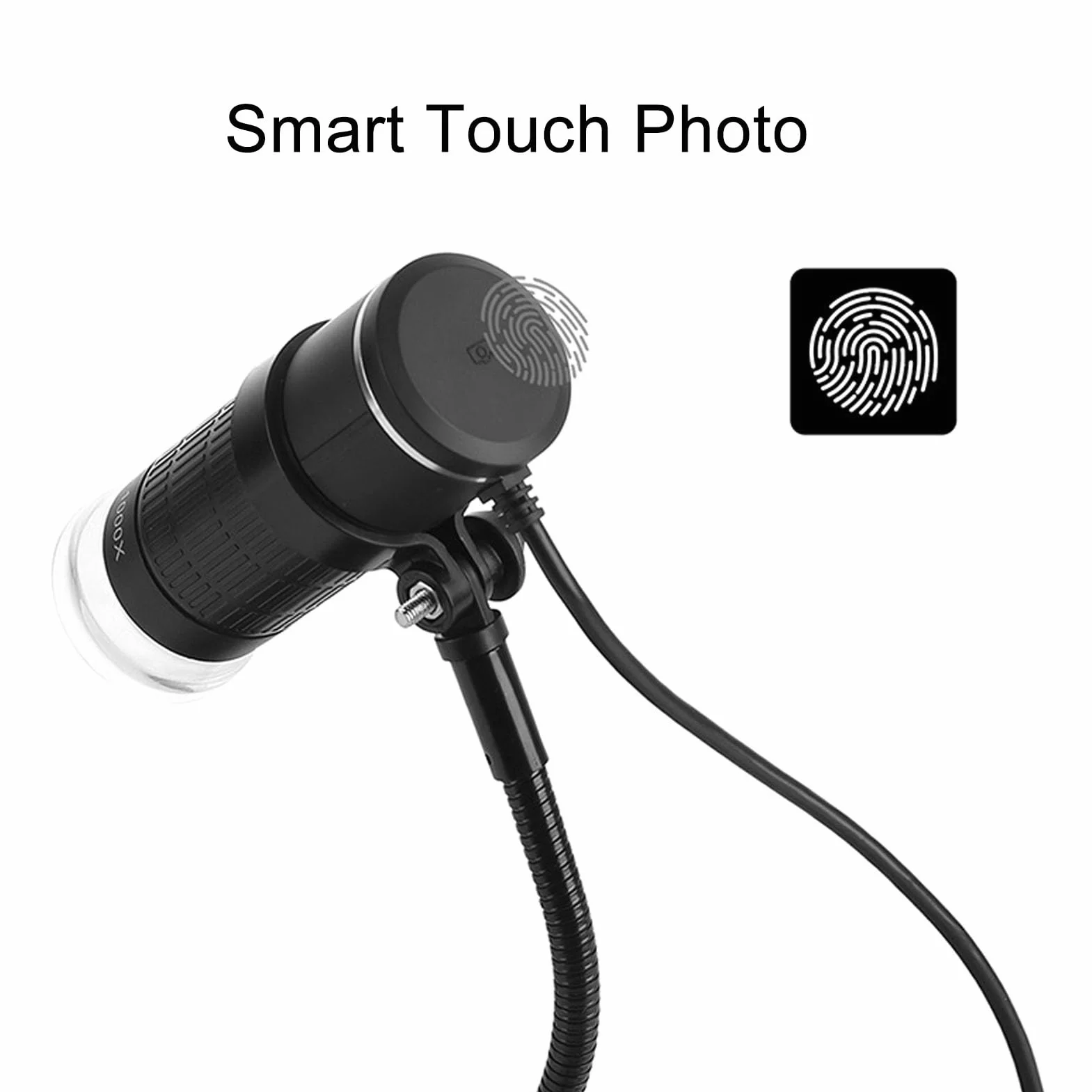 Bezprzewodowy Mikroskop Cyfrowy, 50-1000X 1080P Przenośna Kamera Mikroskopowa WiFi USB z 8 Diodami LED Lupa Kamera Mikroskopowa do Smartfona, Tabletu, Komputera