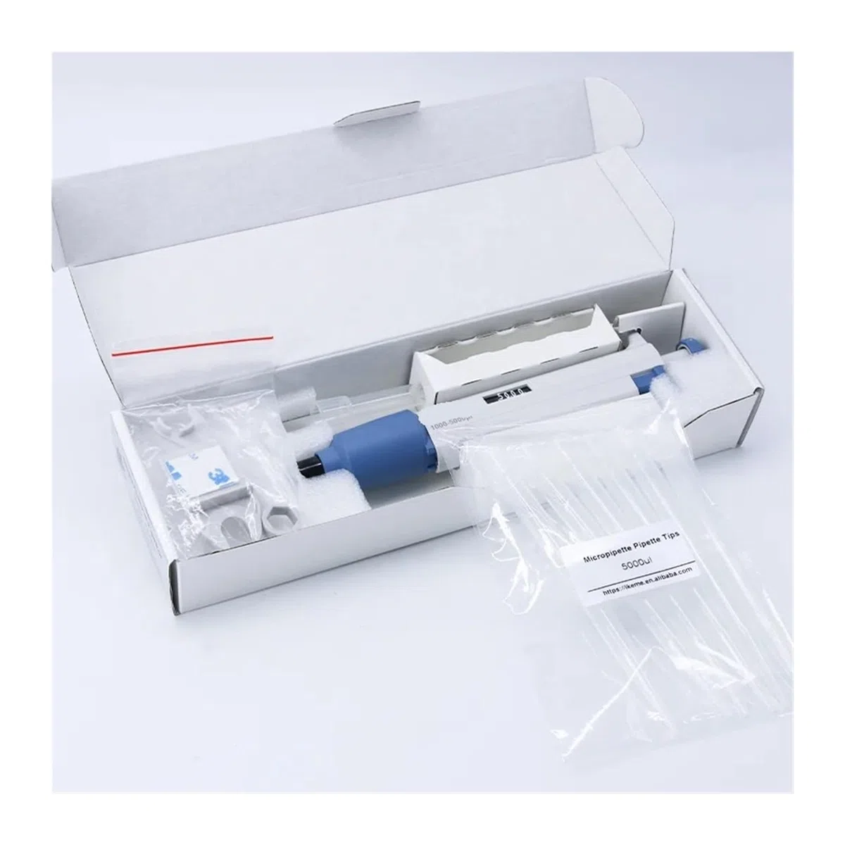 Pipeta, 100:1000ul Mikropipeta Dozownik Próbek Cyfrowy Jednokanałowy Regulowany Laboratoryjny Pistolet Pipetowy