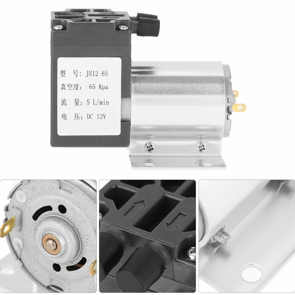 Pompaggio di spirazione a pressione negativa con pompa a vuoto DC 12 V 5 l/min 120 kpa con supporto 500mA (DC 12 V 5 l/min)