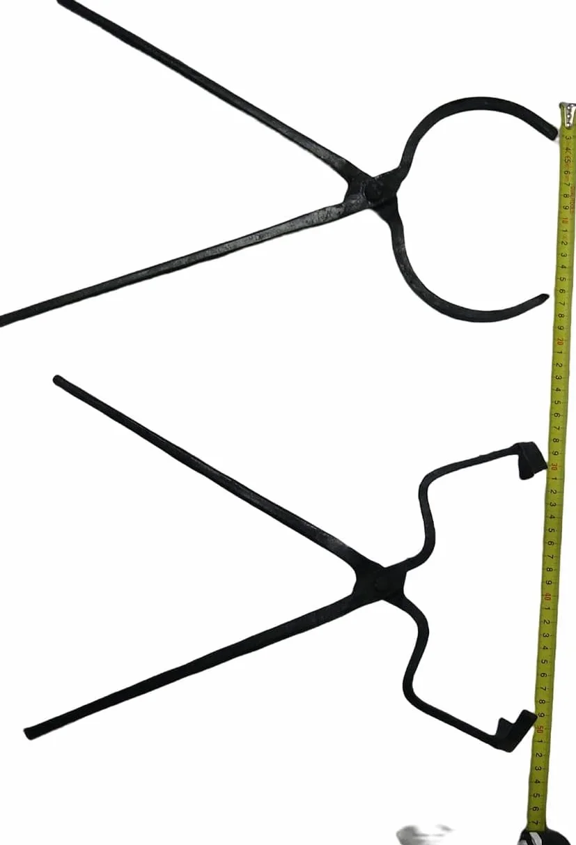 Szczypce tyglowe 4-8 kg, stal o wysokiej wydajności, 48 cm, czarne, narzędzia do odlewania biżuterii