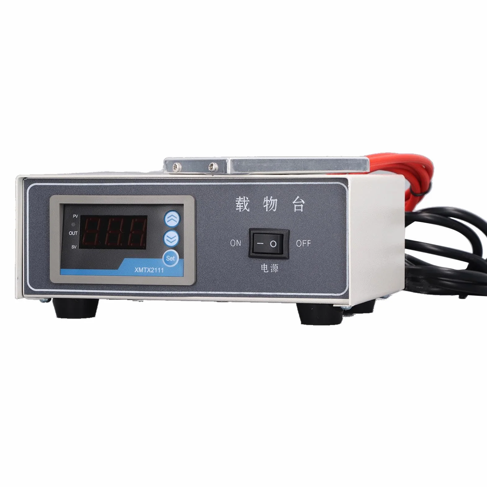 Płyta grzewcza mikroskopu, stabilna kontrola temperatury, wysoka dokładność, do laboratorium, biologii, elektroniki, płytka grzewcza 75W, płyta grzewcza 220V UE