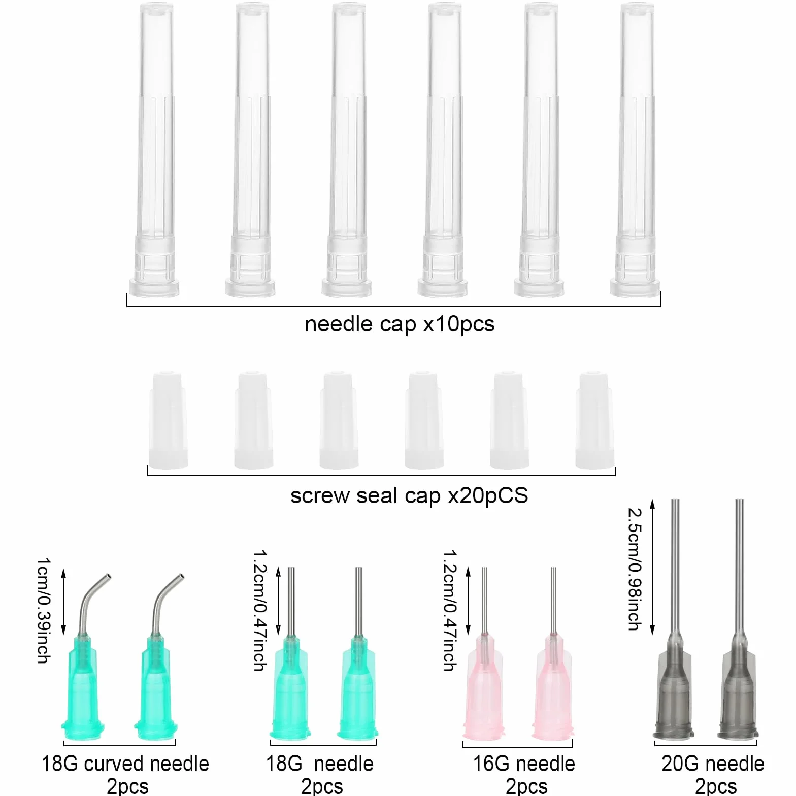8 sztuk strzykawki 1/5/10 ml, strzykawka z tworzywa sztucznego, strzykawki z tępą igłą, strzykawka dozująca, strzykawka ogrodnicza, ze strzykawką do eksperymentu, dozowania, pomiaru płynów