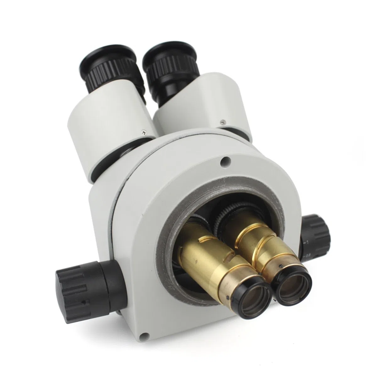 Mikroskop, Simul-Focal 7X-45X Ciągły Zoom Stereo Trinokularowy Mikroskop CTV Adapter Soczewka Barlowa Do Laboratorium Telefonicznego Napa PCB Lutowanie(Large bracket-01)