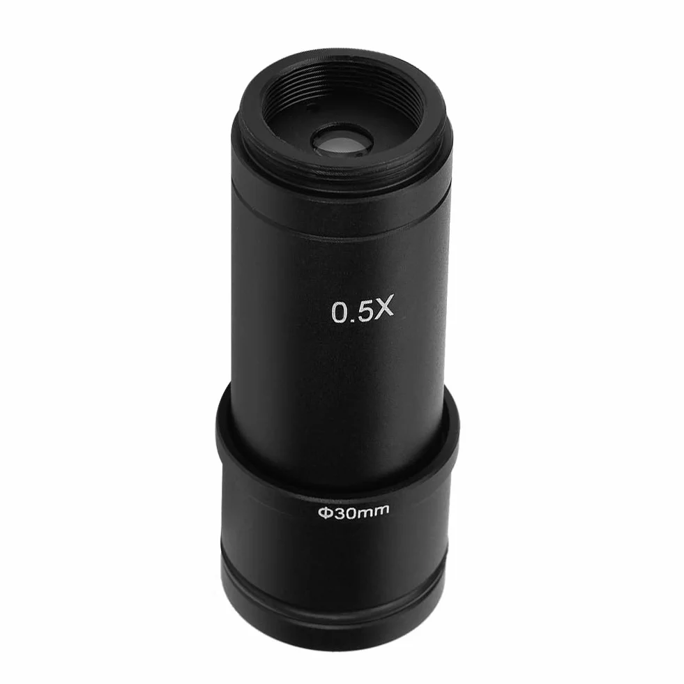 Adapter mikroskopu, 0,5x C-mount 30/30,5mm Adapter do mikroskopu Okular kamery CCD, adapter obiektywu