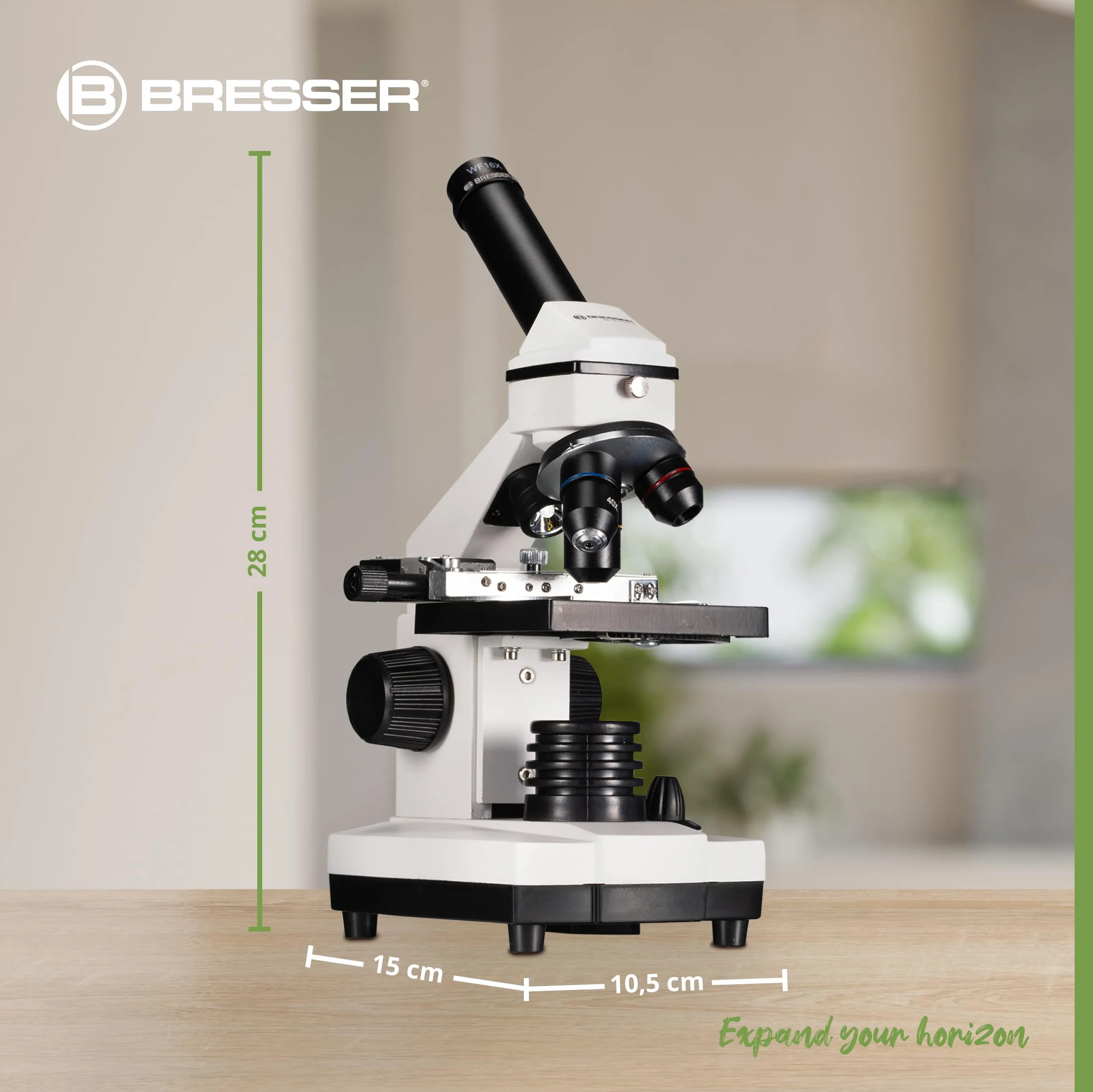 Bresser Biolux NV 20 x 1280 mikroskop światła i światła dla dzieci i dorosłych, w zestawie kamera HD USB i stolik krzyżowy do ruchu obiektów, z bogatym wyposażeniem i walizką transportową