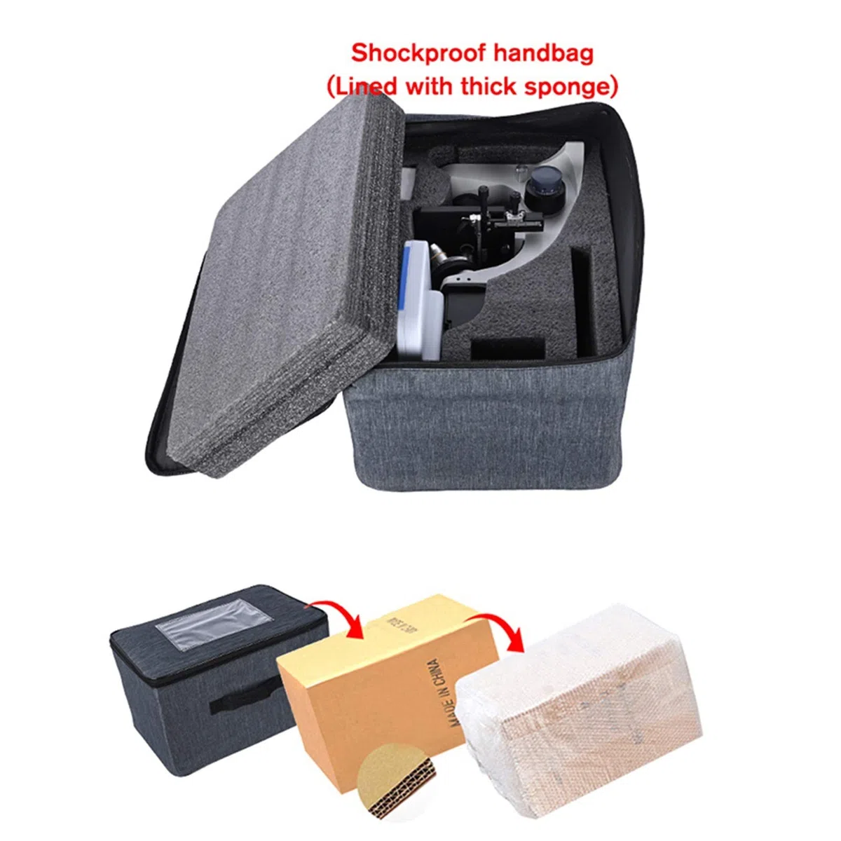 Mikroskop cyfrowy, Biologiczna mikroskop laboratoryjna, 7-calowy LCD Digital HD Conformal Conformator Gospodarowania ZOOM 2000X USB LED + Torba + Karta SD może przechowywać filmy i zdjęcia
