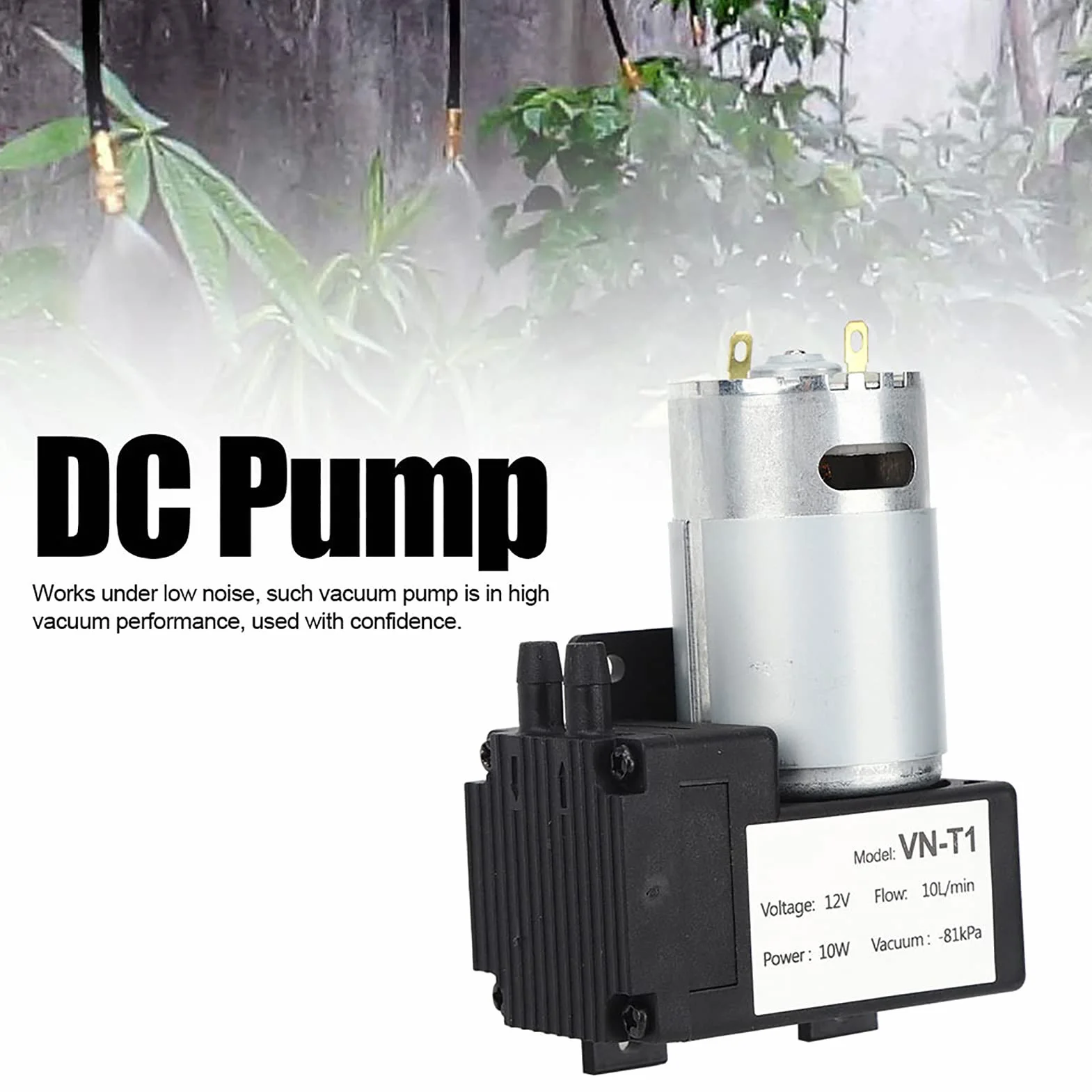 Przemysłowa Pompa Próżniowa, Plastikowa, Napęd Elektryczny DC 12V