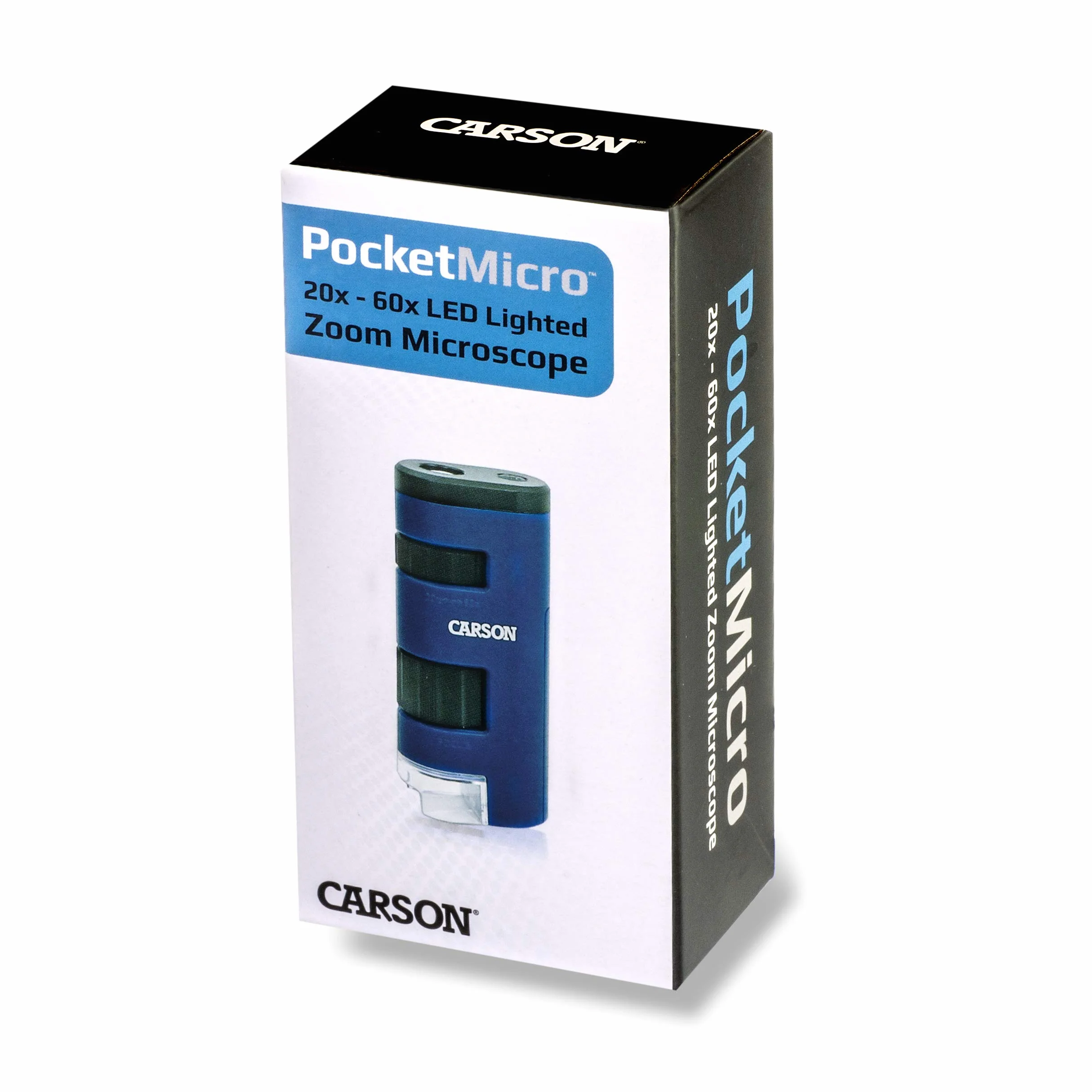 Kieszonkowy Mikroskop Carson Pocket Micro 20x-60x z Podświetleniem LED - Edukacyjna Przenośna Lupa STEM (MM-450)