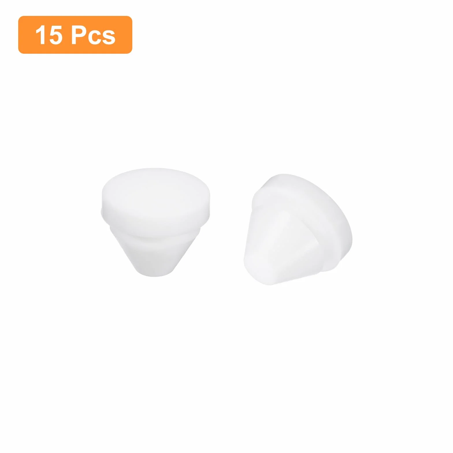 QUARKZMAN 15 sztuk silikonowych zaślepek, gumowe okrągłe zatrzaski do otworu 9-10 mm, wodoodporne zaślepki otworów, metalowe zaślepki do rur, zaślepki na końcówki mebli, białe