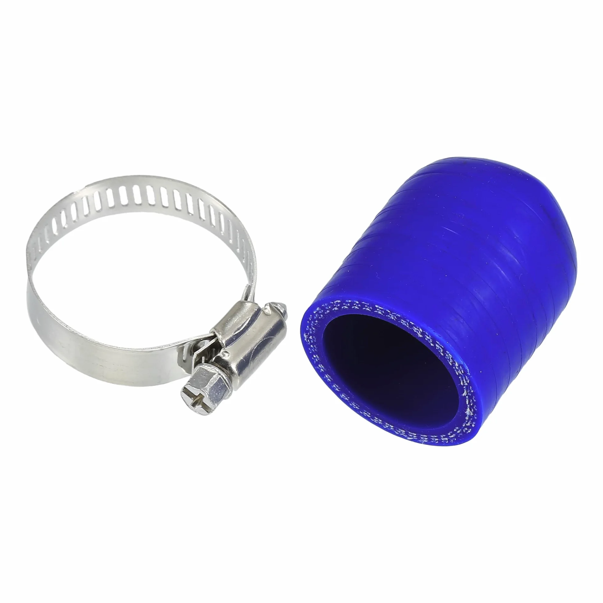 QUARKZMAN 1 Zestaw Niebieski Silikonowy Gumowy Zaślepka Węża 30mm Długość I 28mm/1.10" Średnica Wewnętrzna Z Zaciskami Silikonowe Wzmocnione Zaślepka