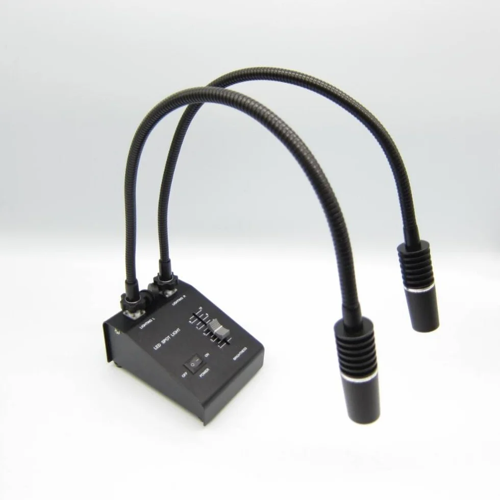 Mikroskop LED 6 W podwójny oświetlacz gęsia szyja pasuje do mikroskopu stereo