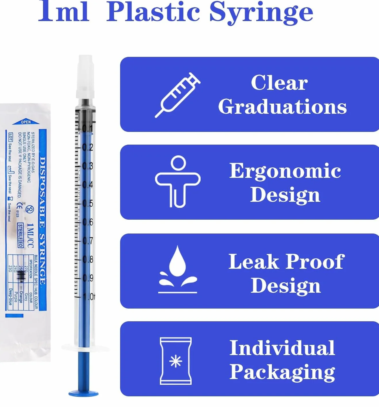 60 sztuk strzykawek z siarą 1 ml, strzykawka z nasadkami, strzykawka z tworzywa sztucznego, bez igły, do colostrum Collect, laboratoriów, karmienia zwierząt domowych, do uzupełniania i pomiaru oleju