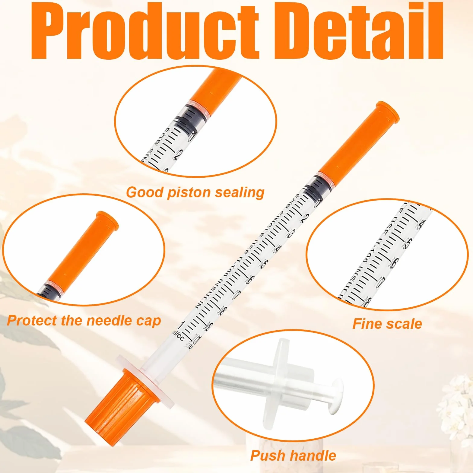 24 sztuki strzykawek 1ml 30G-13mm, sterylne strzykawki plastikowe z nakrętkami, strzykawka do kolostrum 1ml do karmienia małych zwierząt domowych, nawadniania roślin i laboratoriów naukowych