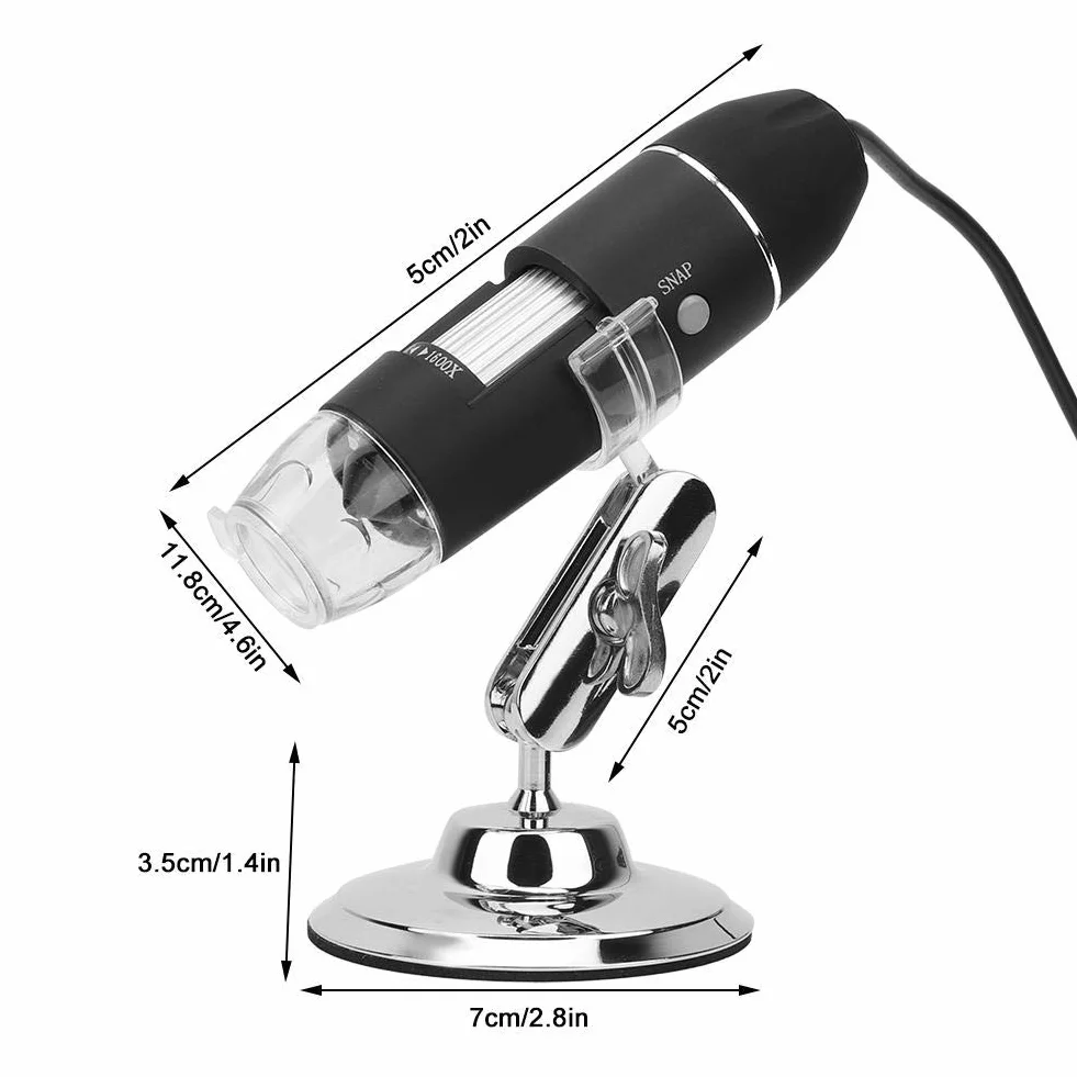 Ausla Mikroskop elektronowy, S4T-30W-D, 1600X LED, cyfrowy mikroskop HD, ręczny mikroskop z uchwytem