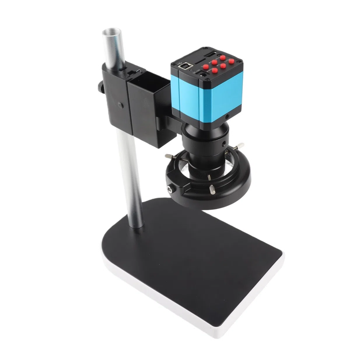 Digitalmikroskop 14MP HDMI High Definition Lab Handheld-Digitalmikroskope USB C-Mount-Mikroskop-Kameraadapter(EU Plug)