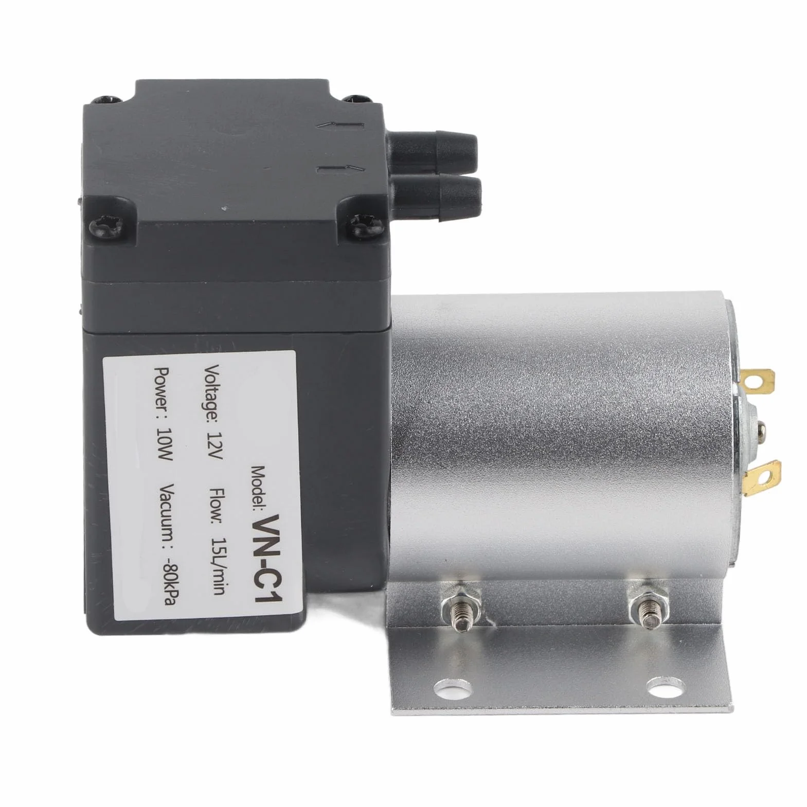 Pompa Próżniowa, Mikropompa 80KPa 10W DC12V/24V, Podciśnieniowa Pompa Ssąca z podstawą 8,5X6,2X2,5 Cm (DC12V)