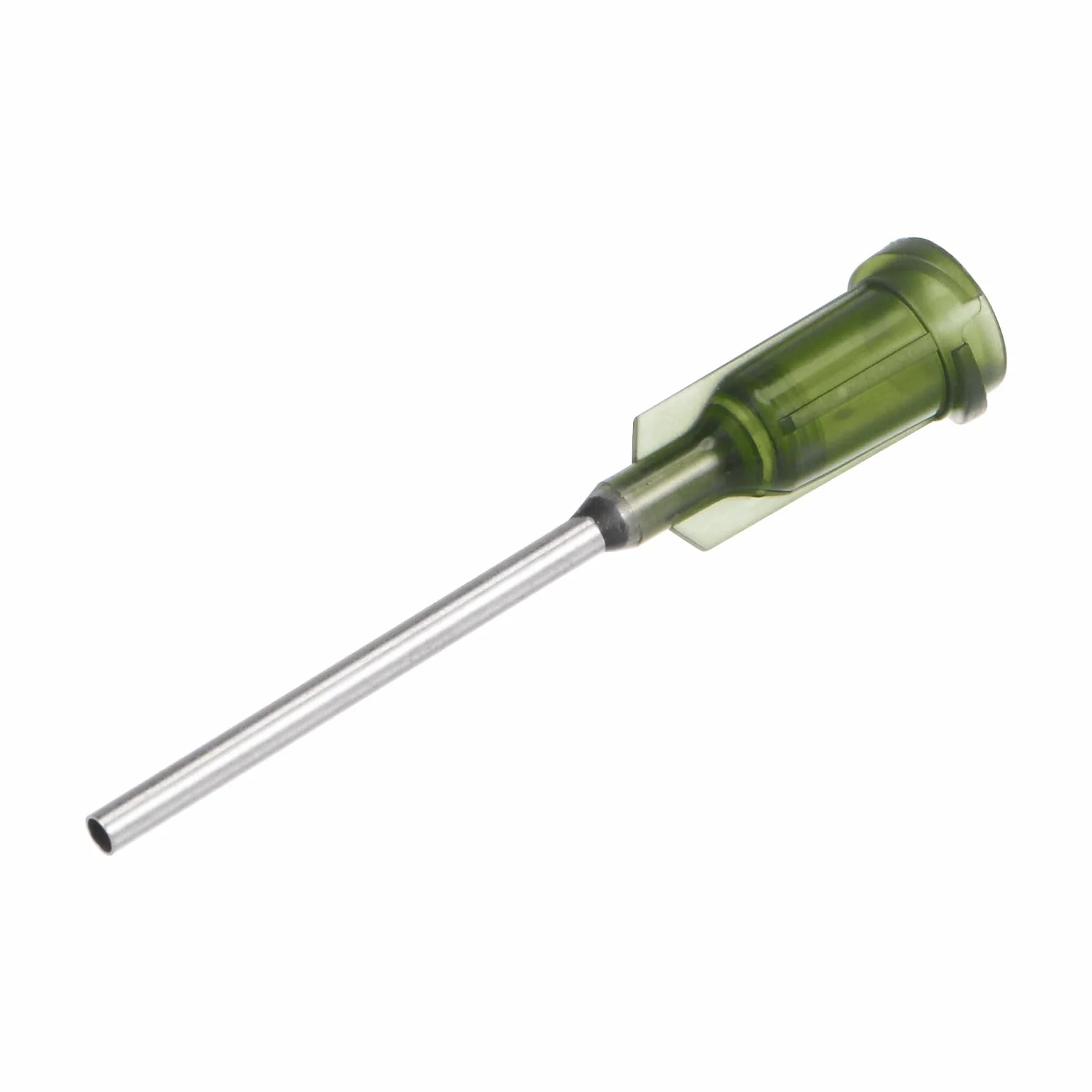 QUARKZMAN Przemysłowa końcówka dozująca z Luer-Lock do pistoletu do klejenia płynnego, 14 G 1", 40 sztuk oliwkowych