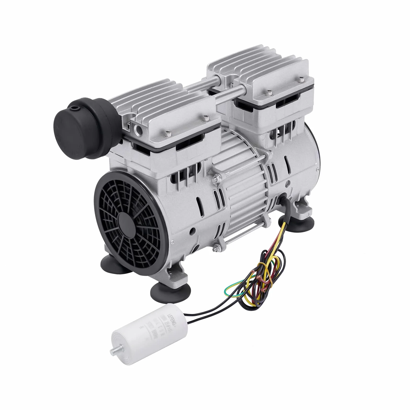 Bezoleista pompa próżniowa 500 W, pompa próżniowa do laboratorium przemysłowego 1440 obr./min, ochrona przed przegrzaniem, cicha, bezolejowa pompa podciśnieniowa próżniowa, pompa ciśnieniowa