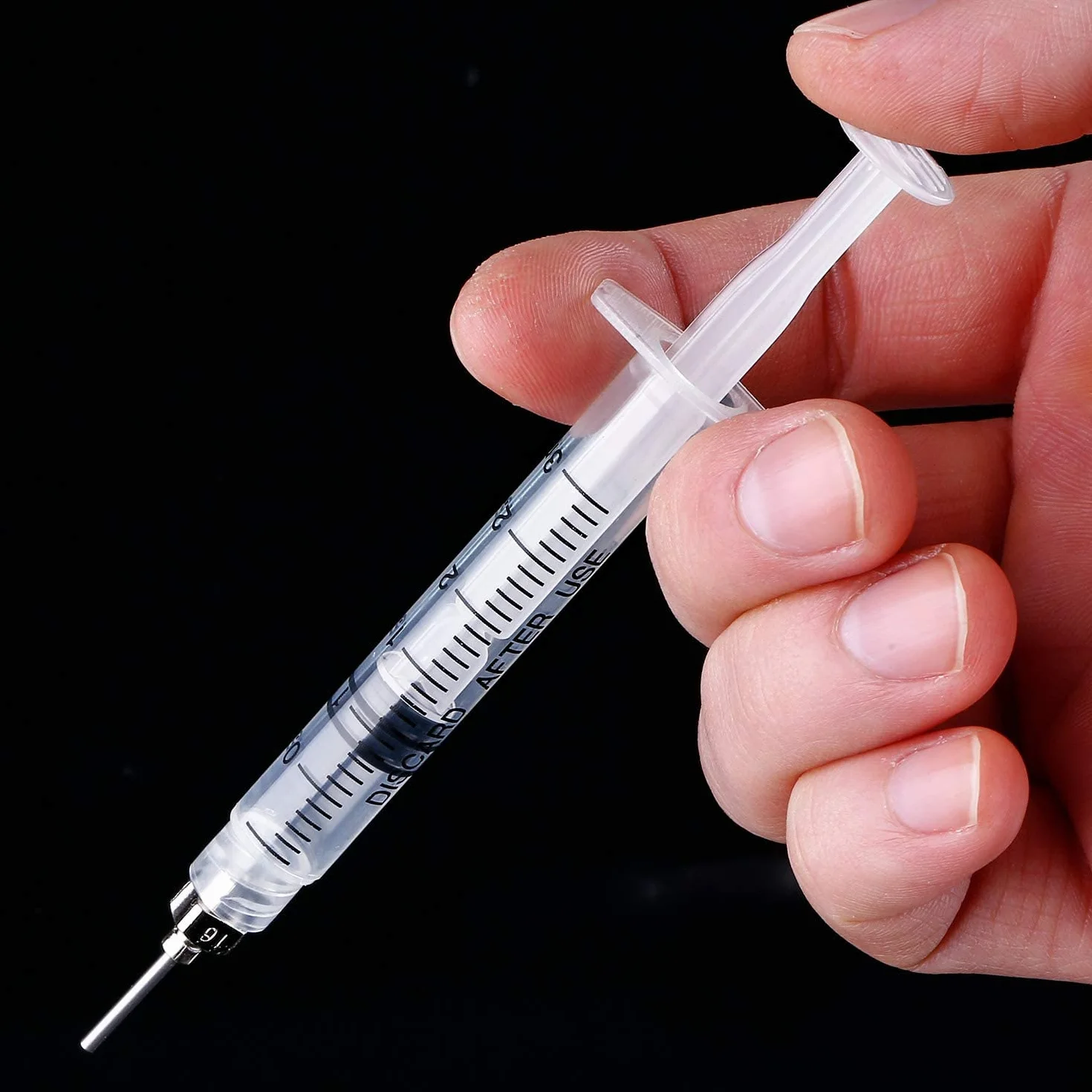30 sztuk strzykawek Luer Lock 3 cc/ml bez igieł, pojedynczo sterylne uszczelnione (3 ml)