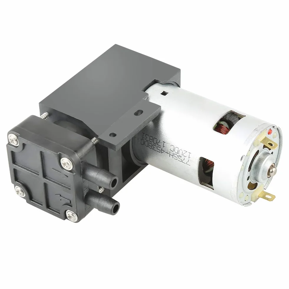 Pompa próżniowa ASHATA 1 szt. DC12V 42 W, mała bezolejowa pompa próżniowa, natężenie przepływu 85 kPa, 40 l/min, o wysokiej wydajności, niskim poziomie hałasu, niskich wibracjach i długiej żywotności