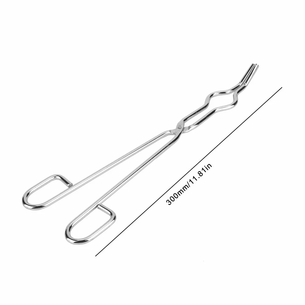 Szczypce do Tygla ze Stali Nierdzewnej Zacisk do Zlewek Szczypce z Nitami Laboratoryjnymi do Nitów Lotniczych Szczypce do Tygla(300mm)