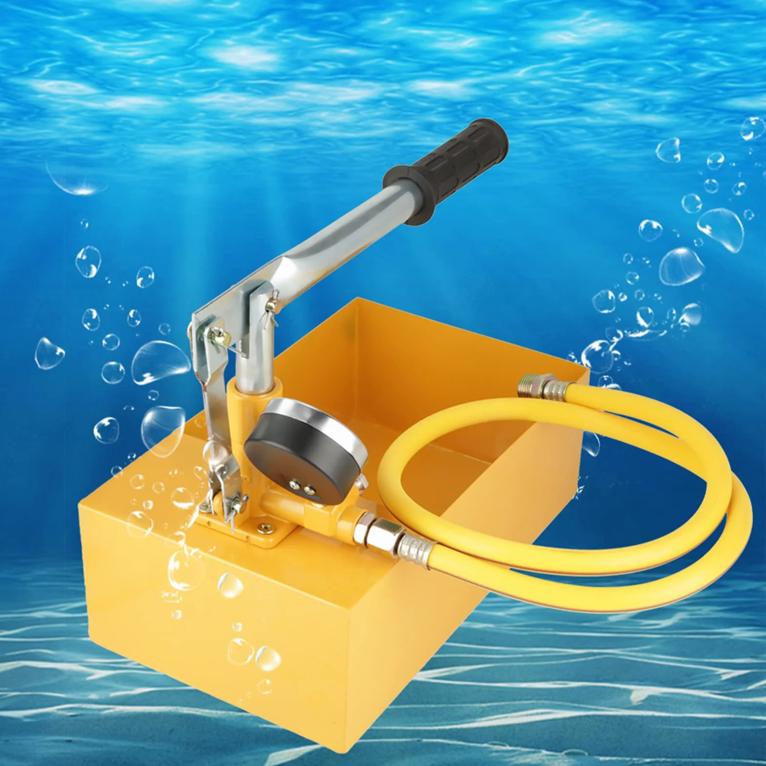 2.5Mpa 25KG Ręczny Test Ciśnienia Wody Hydraulicznej Pompa Tester Rurociągu Narzędzie Tester Ciśnienia Gaźnika Mrisata