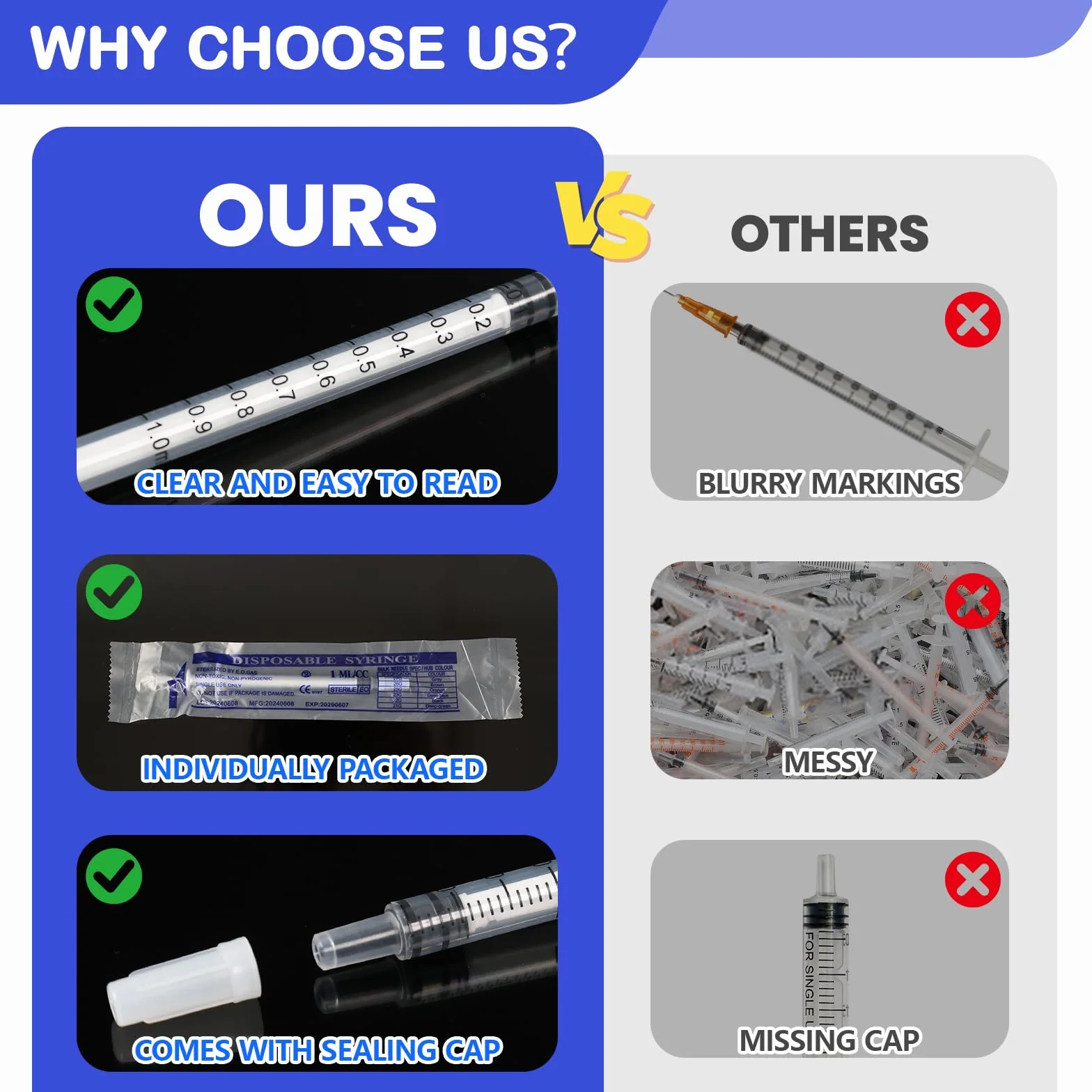 60 sztuk strzykawek z siarą 1 ml, strzykawka z nasadkami, strzykawka z tworzywa sztucznego, bez igły, do colostrum Collect, laboratoriów, karmienia zwierząt domowych, do uzupełniania i pomiaru oleju