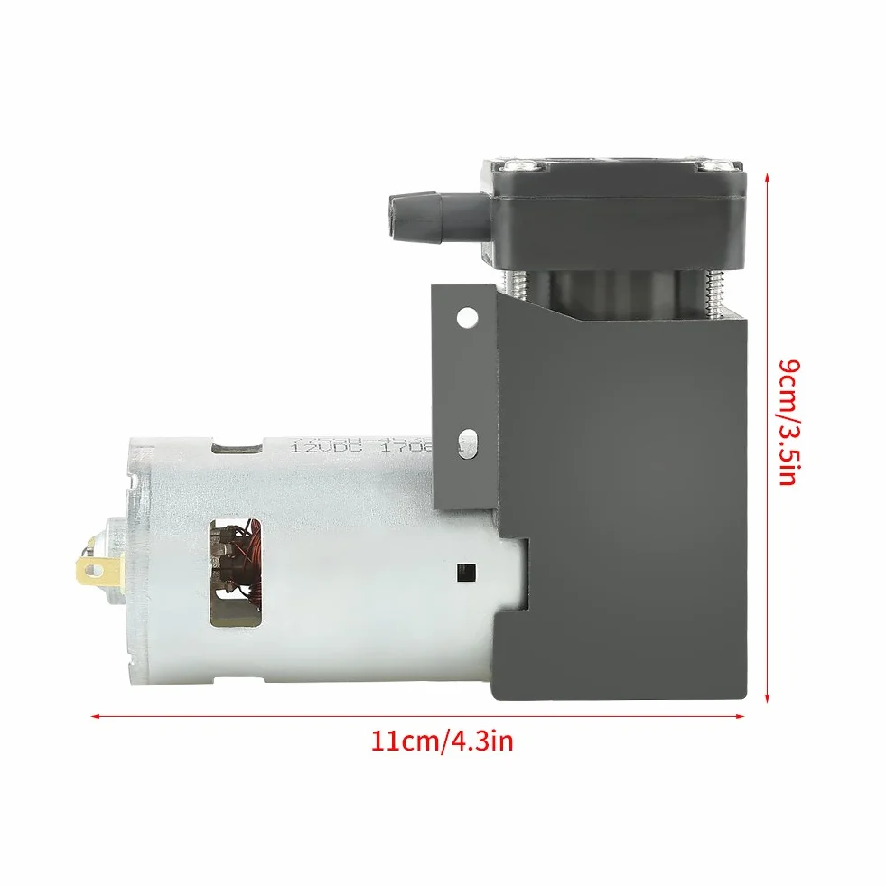 GOTOTOP Mini-pompa próżniowy DC 12 V, 42 W, bezolejowa, przepływ 85 kPa, 40 l/min, biała, automatyczna, tworzywo sztuczne, maszyna do pakowania próżniowego
