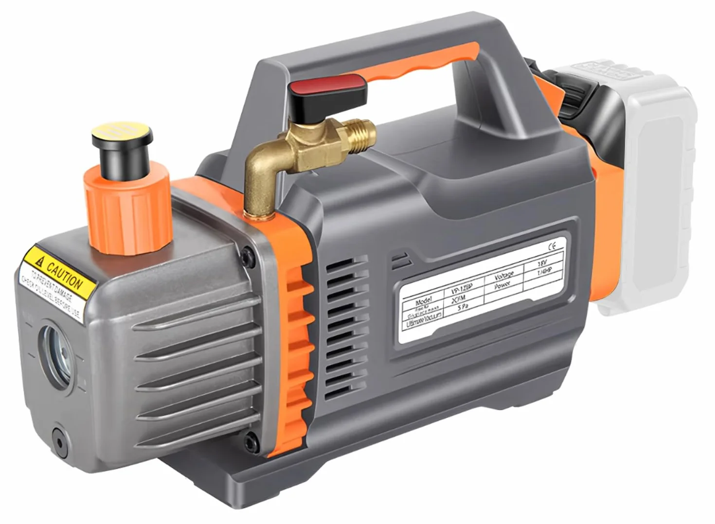 Pompa próżniowa kompatybilna z akumulatorem Mak-ita 18 V, 1-stopniowa, 2CFM, 1/4HP, 5 PA, tester próżniowy do narzędzi chłodniczych i powietrza HVAC AC, odgazowywania żywicy, opakowań próżniowych (bez
