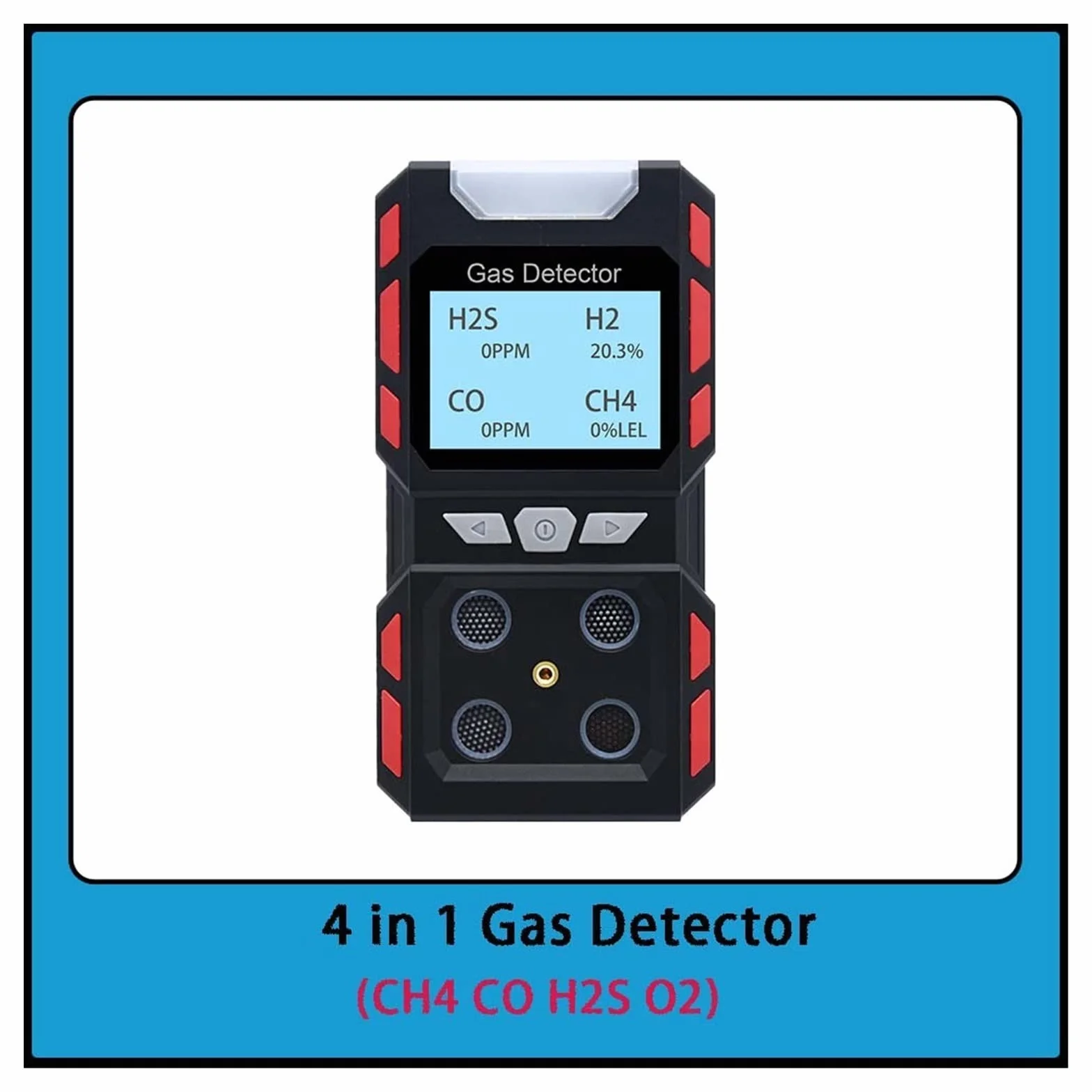 Detektor gazu Przemysłowy analizator gazów przenośny wykrywacz nieszczelności wielu gazów USB akumulator CH4 CO H2S O2 tester gazu wodoodporny czujnik gazu Alarm(A Gas Detector)