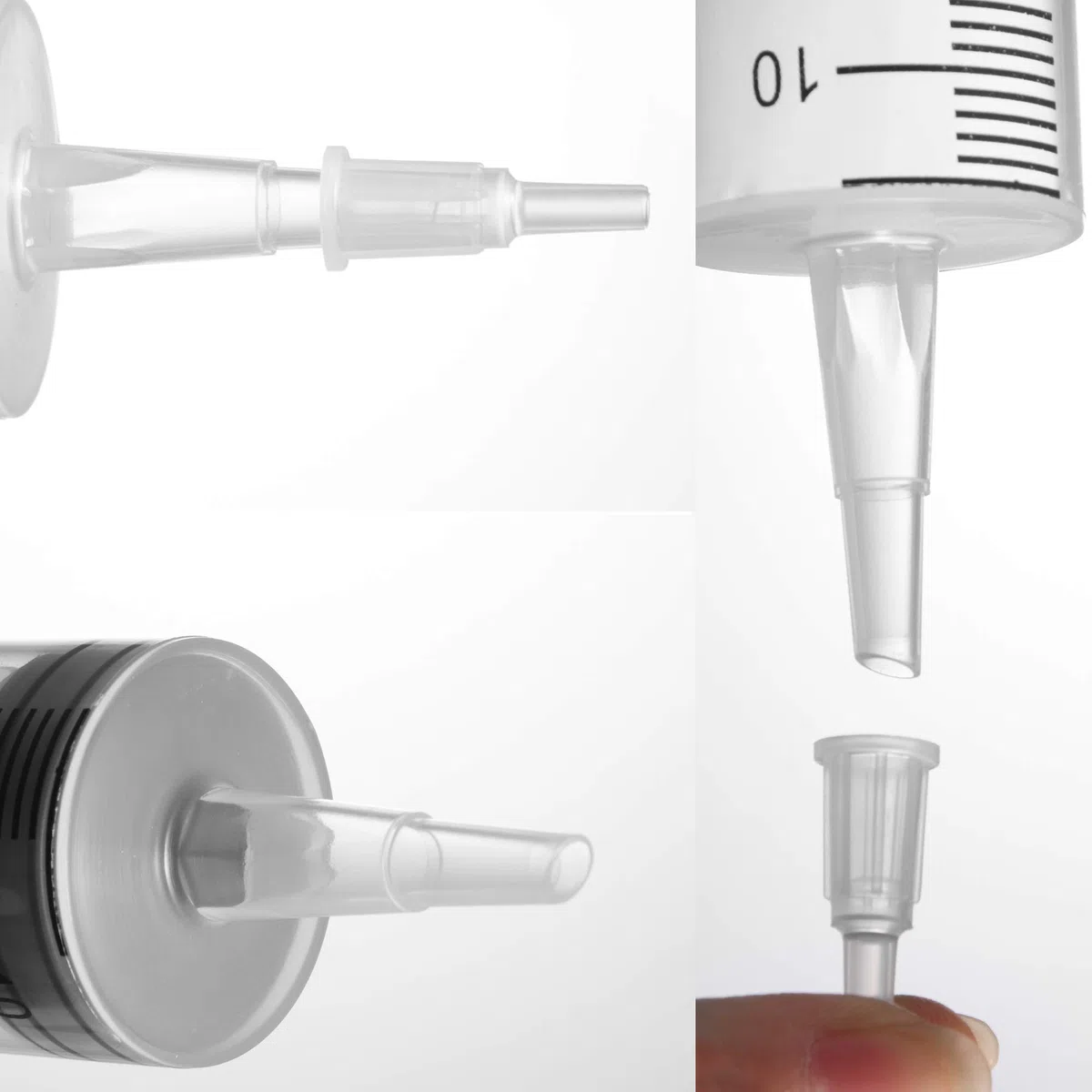2 duże strzykawki (100 ml), plastikowe ogrodowe strzykawki przemysłowe do laboratoriów naukowych, pomiar, podlewanie, uzupełnianie, filtracja, wiele zastosowań, większy wybór rozmiaru: 150 ml
