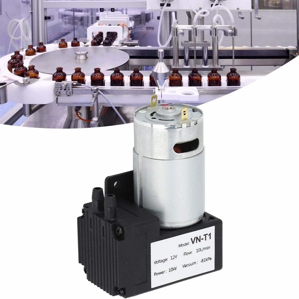 YWBL-WH pompa próżniowa DC 12V/24V Mini, 10L/min cicha sprężarka powietrza VN-T1((DC12V)), różne pompy i akcesoria