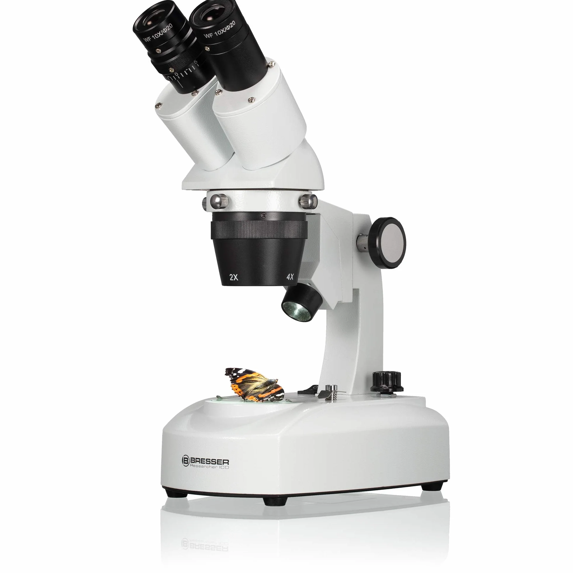 Bresser Mikroskop z oswietleniem padajacym Researcher ICD LED 20x-80x