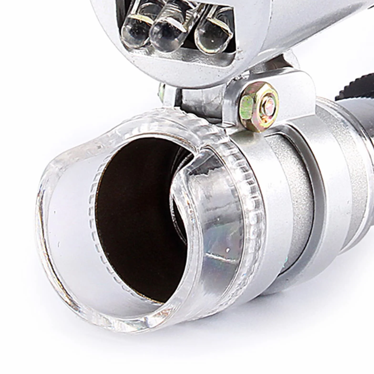 Mikroskop kieszonkowy z oświetleniem UV LED, potężne 60-krotne powiększenie do kontroli biżuterii