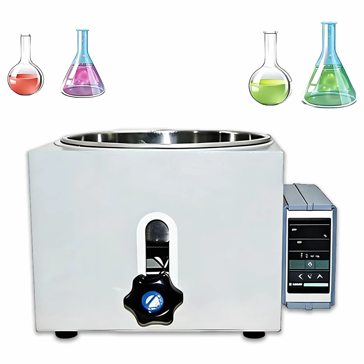Cyfrowa łaźnia wodno-olejowa z podnośnikiem, laboratoryjna łaźnia wodno-olejowa z regulacją PID, szybkie nagrzewanie, opcje 2 l/3 l/5 l – do biotechnologii medycznej 2L