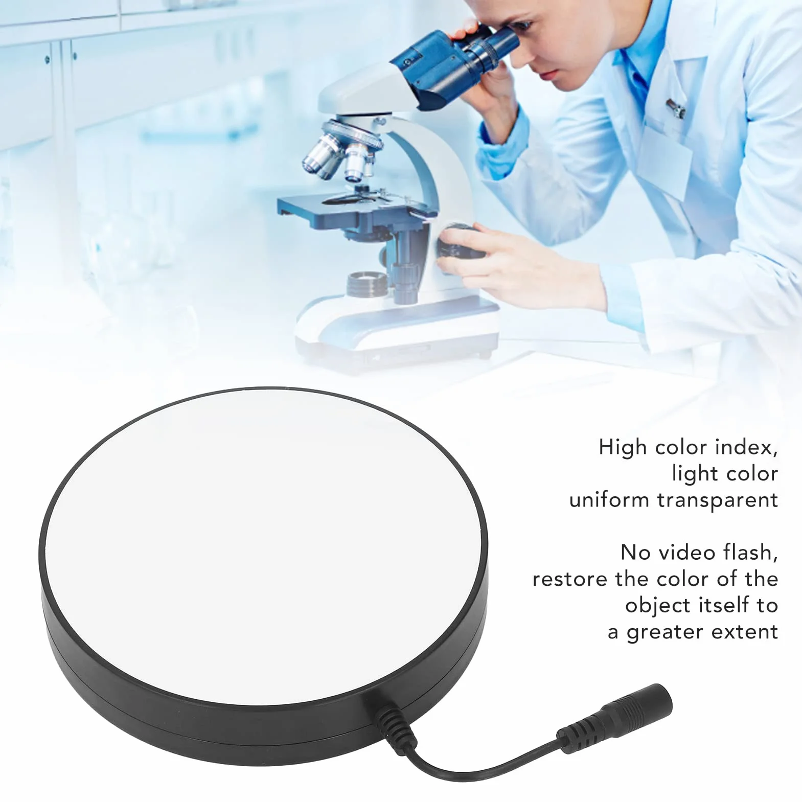 Mikroskop LED Light AC 0~250V Uniwersalne źródło światła Pierścień Stojak Światło Mikroskop Źródło światła do Laboratoryjnego Mikroskopu Stereo