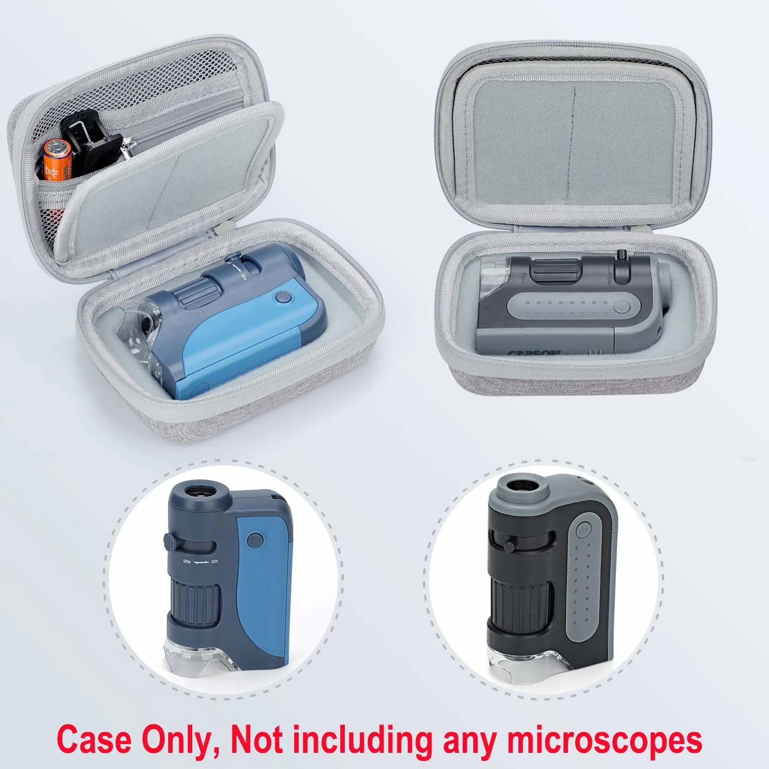 Etui na mikroskop do mikroskopu kieszonkowego Carson MicroBrite Plus 60x-120x LED (MM-300 i MM-350) i do mikroskopu kieszonkowego BEBANG LAKWAR 60x-120x (tylko etui)