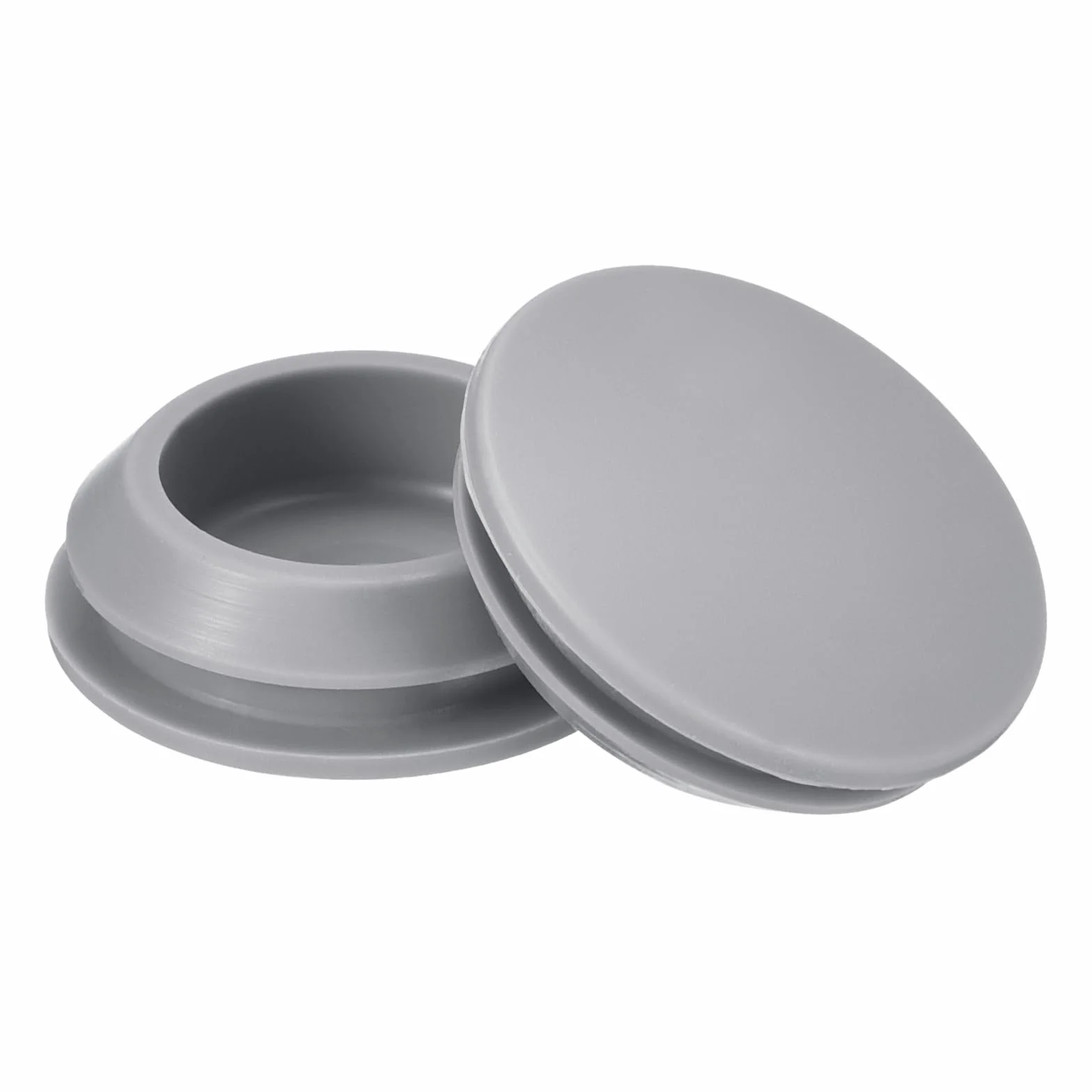 QUARKZMAN 8 sztuk zatyczek silikonowych, okrągłe gumowe zatyczki do zatrzasków w otworach 20-22 mm, wodoszczelne zatyczki do metalowych rur, zaślepki do mebli, szare