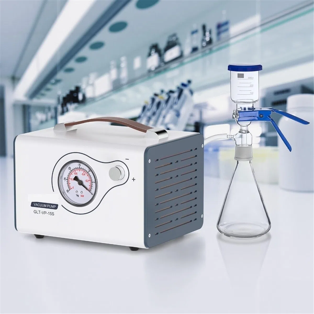 Bezolejowa membranowa powietrzna pompa próżniowa z regulowanym ciśnieniem Laboratoryjna mini pompa filtrująca Przenośna pompa ssąca do sprzętu laboratoryjnego