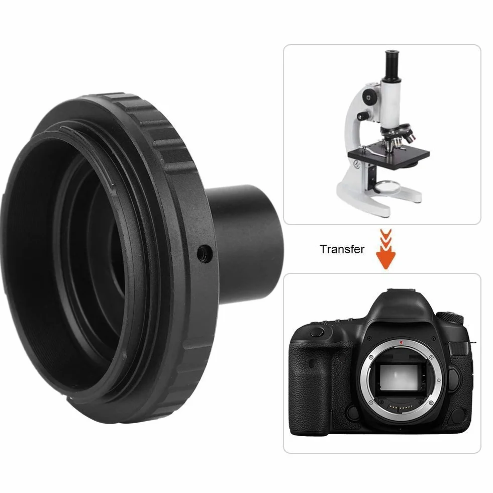 Mikroskop T2-EOS Adapter z gwintem M42, Mikroskop Okulkowy z ramką T 23,2 mm na Canon EOS Aparat SLR
