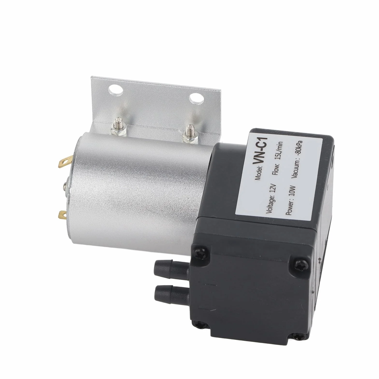 Pompa Próżniowa, Mikropompa 80KPa 10W DC12V/24V, Podciśnieniowa Pompa Ssąca z podstawą 8,5X6,2X2,5 Cm (DC12V)