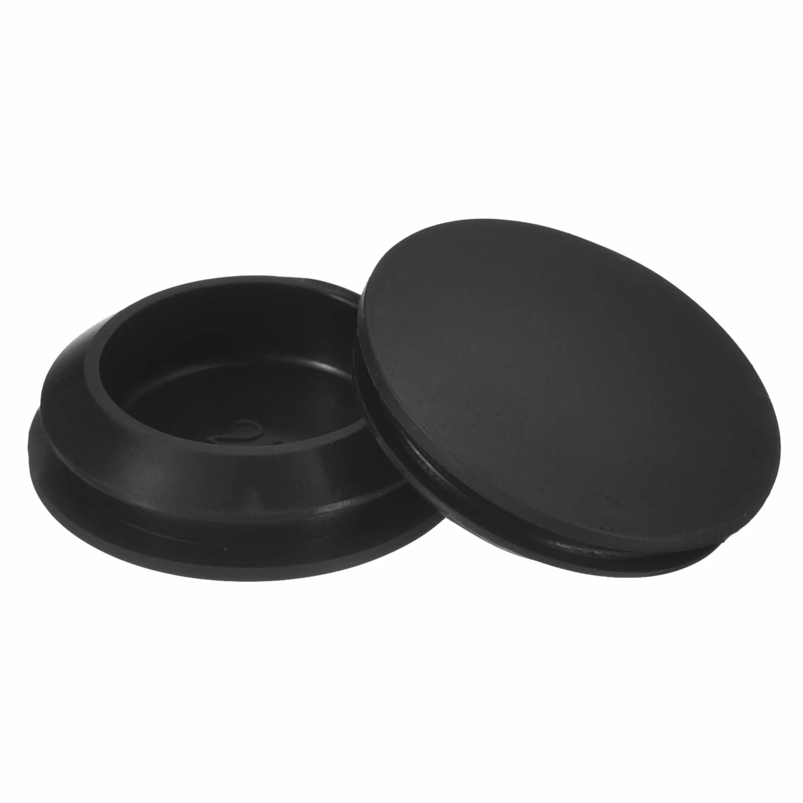 QUARKZMAN 8 szt. silikowe zaślepki, okrągłe gumowe zaślepki do otworu 25-27 mm, wodoodpornie dla metalowych rur, zaślepki na końcówki mebli, czarne