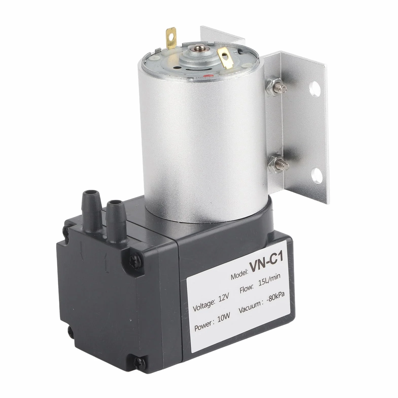 Pompa Próżniowa, Mikropompa 80KPa 10W DC12V/24V, Podciśnieniowa Pompa Ssąca z podstawą 8,5X6,2X2,5 Cm (DC12V)