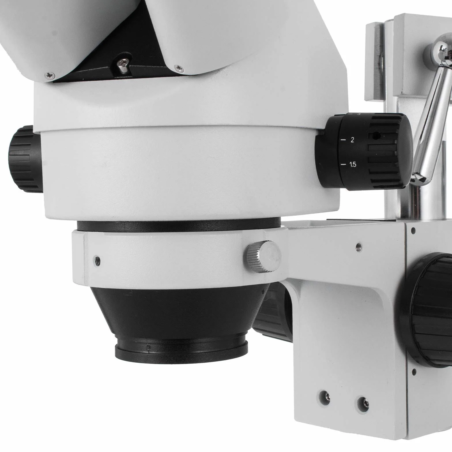 VEVOR Mikroskop stereofoniczny 3,5X-90X Simul Focal trójokularowy zoom 360 stopni obrotowy trójokularowy stereo, mikroskop, podwójne ramię, laboratoryjne, mikroskop, wideo