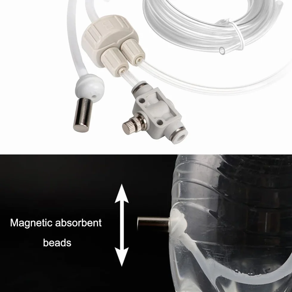 Zestaw generatora CO2 DONGKER DIY, zestaw reaktora dwutlenku węgla do akwarium z manometrem do akwariów i roślin wodnych