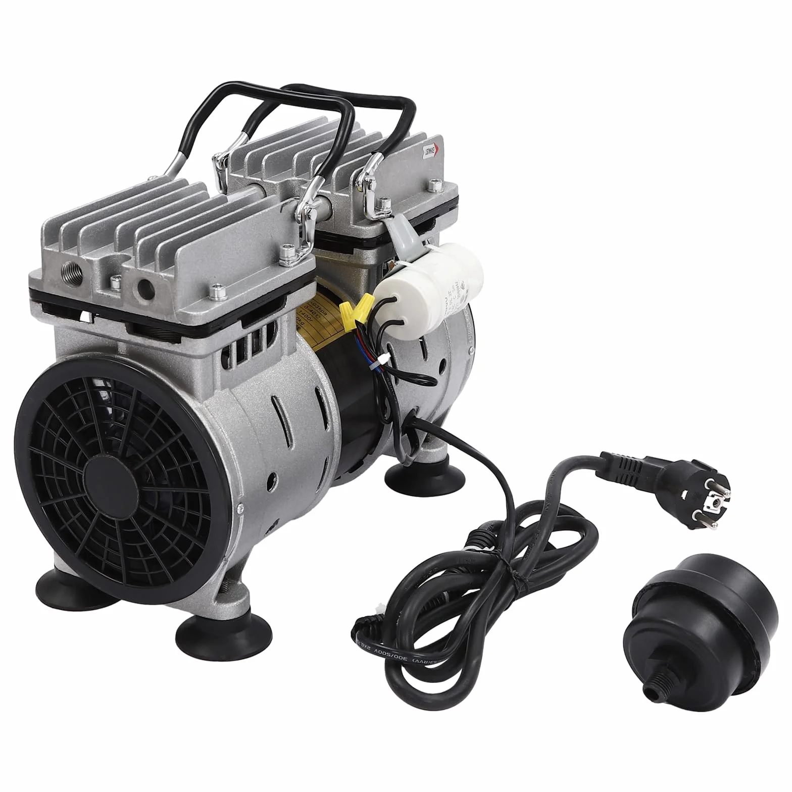 Pompa próżniowa 550 W, 1400 obr./min, bezolejowa, laboratoryjna, pompa podciśnieniowa 120 l/min, do laboratorium, sprzętu kosmetycznego, medycyny